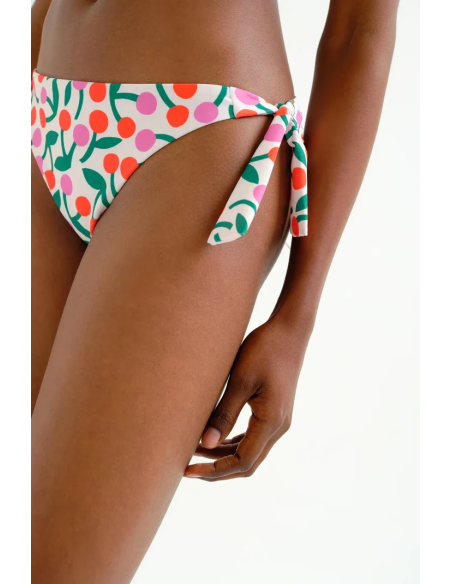 Compania Fantastica Cherry Printed Bow Bikini Bottom - 62C/13921