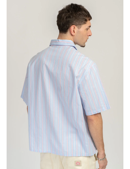 Kaotiko Lost Point Blue Striped Shirt - AS013-01-1900