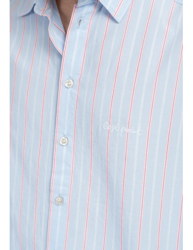 Kaotiko Lost Point Blue Striped Shirt...