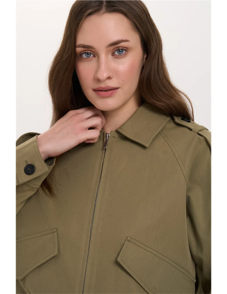 24 Colours Olive Jacket - 90537