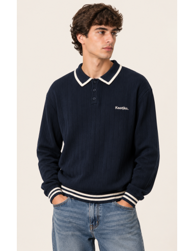 Kaotiko Sweater Polo Navy -...