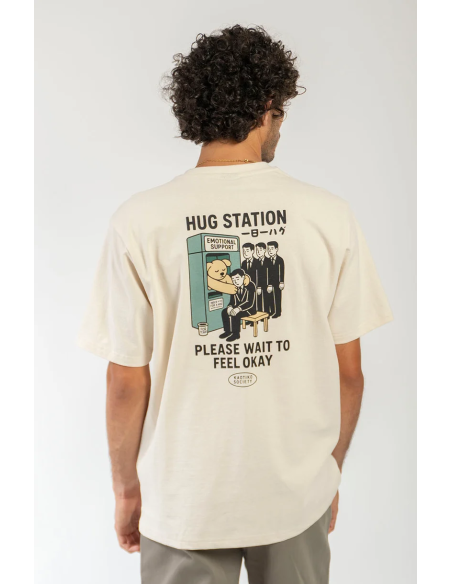 Kaotiko T-Shirt Regular Hug Station Organic Tobacco - AT064-01-G002