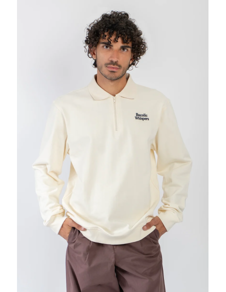 Kaotiko Crew Zipper Bucolic Whispers Ivory - AT030-01-G002