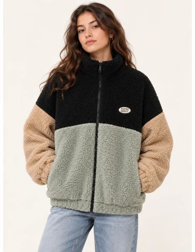 Kaotiko Color Block Fleece Jacket -...