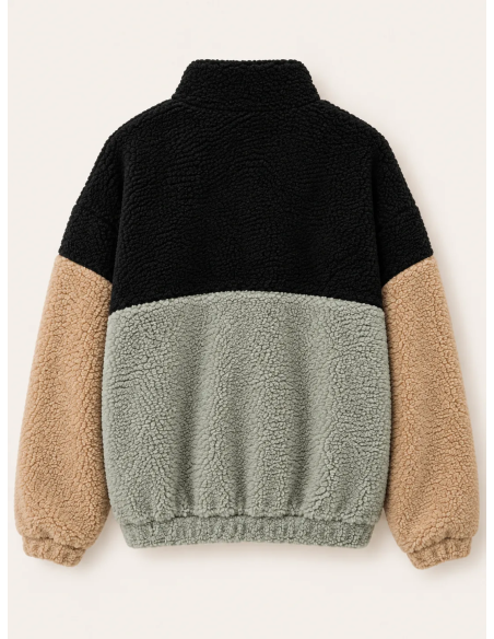 Kaotiko Color Block Fleece Jacket - AT013-01-W002
