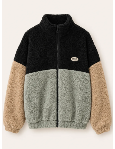 Kaotiko Color Block Fleece Jacket -...