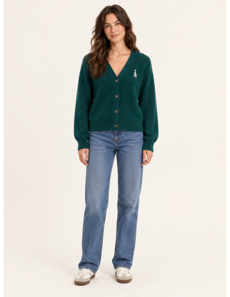 24 Colours Green Cardigan - 41373