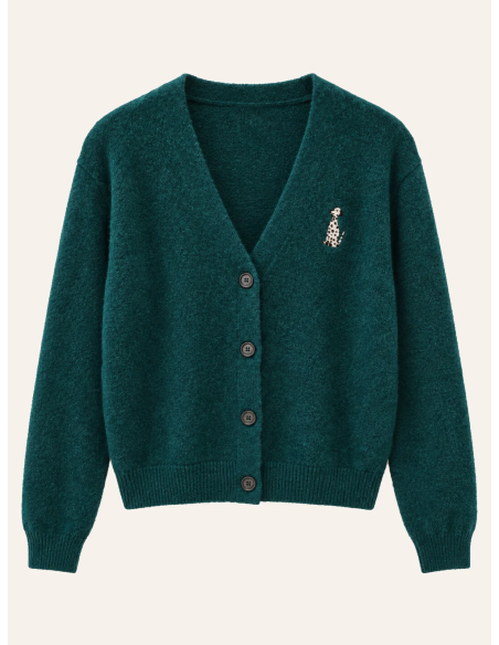 24 Colours Green Cardigan - 41373