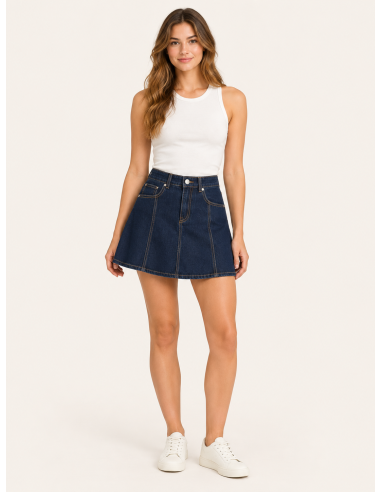 24 Colours Denim Skirt - 70870
