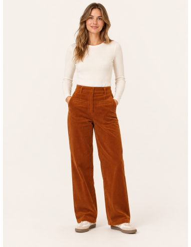 24 Colours Pants in Rust - 61020b