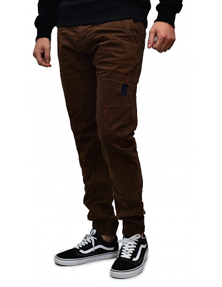 Τζιν Ανδρικό Back 2 Jeans Slim Fit B50 Καφέ