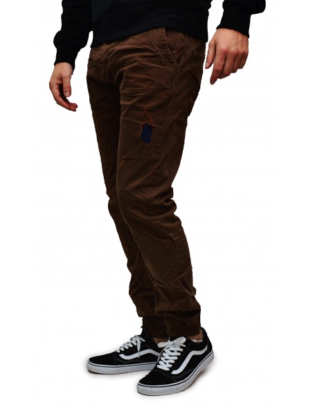 Τζιν Ανδρικό Back 2 Jeans Slim Fit B50 Καφέ