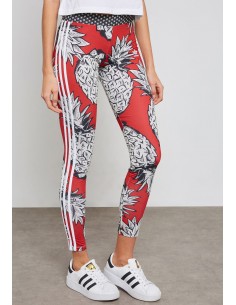 Adidas Originals Womens Linear Leggings Red AY8108 2