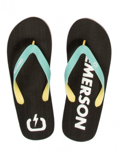 Emerson Men's Flip Flops EM95.03P Black-Mist Pale Ylellow